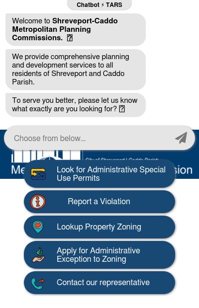 Chatbot for Planning Commissions Departmentchatbot