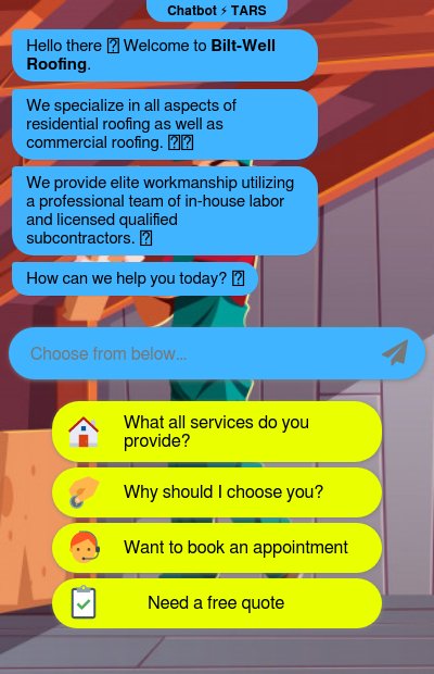 Book Roofing Repair Services Chatbotchatbot