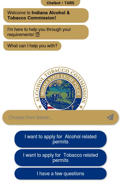Chatbot for Alcohol and Tobacco Commissionchatbot