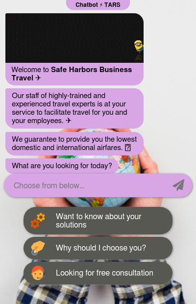 Corporate Travel Management Chatbotchatbot