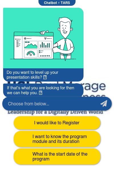 Lead Generation Chatbot for Certificate Courseschatbot