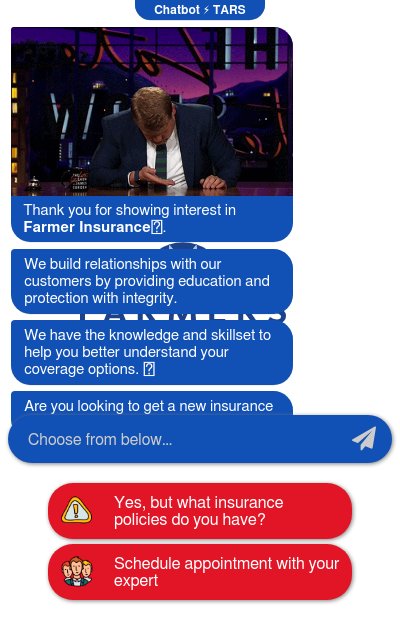 Chatbot for Farmers Insurance Agentchatbot